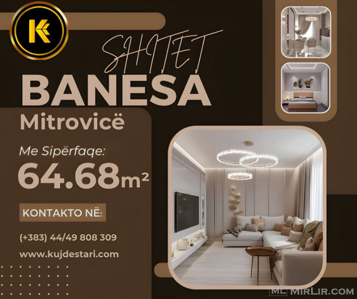 Ofrohet për #shitje banesa me sipërfaqe 64.68m² në Qendër Mitrovicë. 🏢