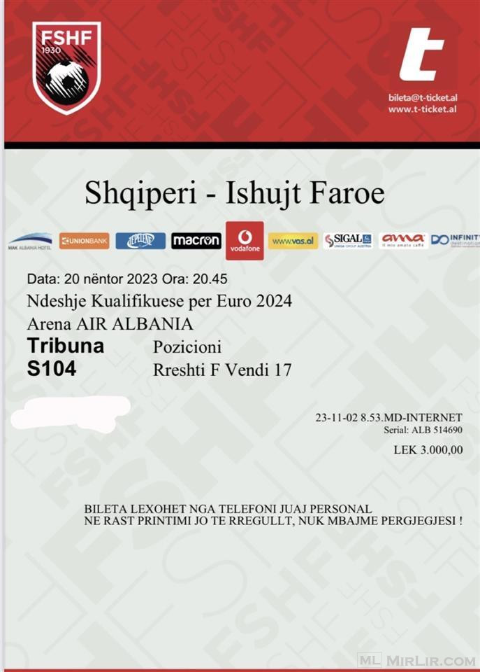 Bileta Shqiperi- Ishujt Faroe