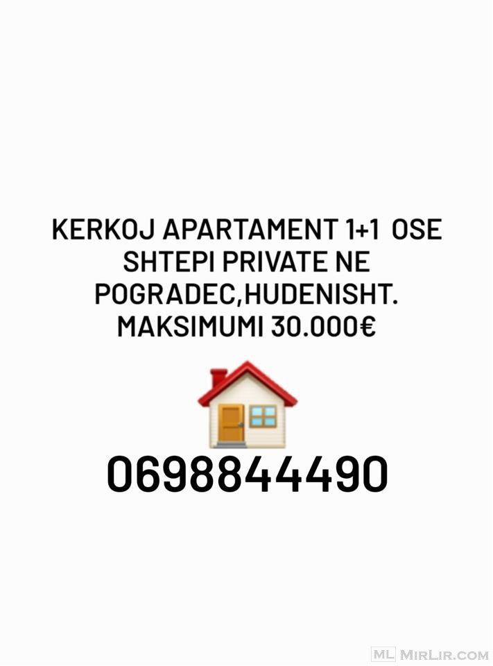 Kerkohet apartament/shtepi private pogradec maksimumi 30.000