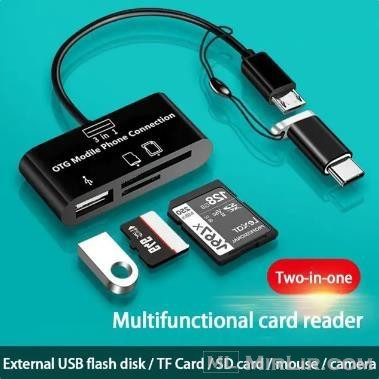 OTG Type-C Adapter TF CF SD Memory Card Reader OTG Writer Co
