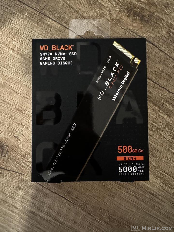 SSD NVMe WD_BLACK SN770 500GB