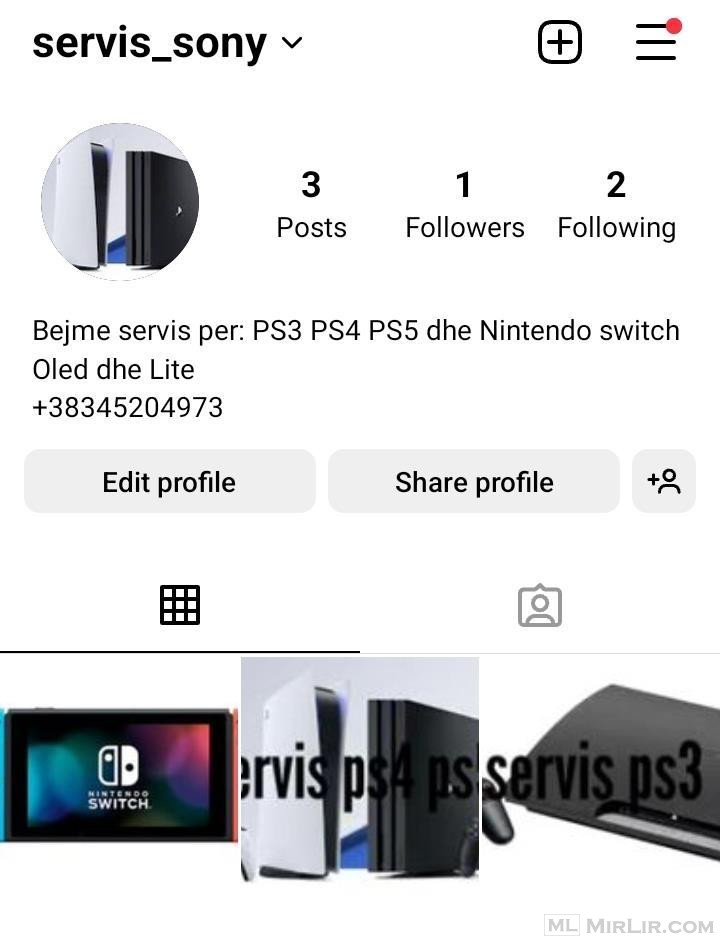 Servis PS3 PS4 PS5 Nintendo switch Oled dhe lite