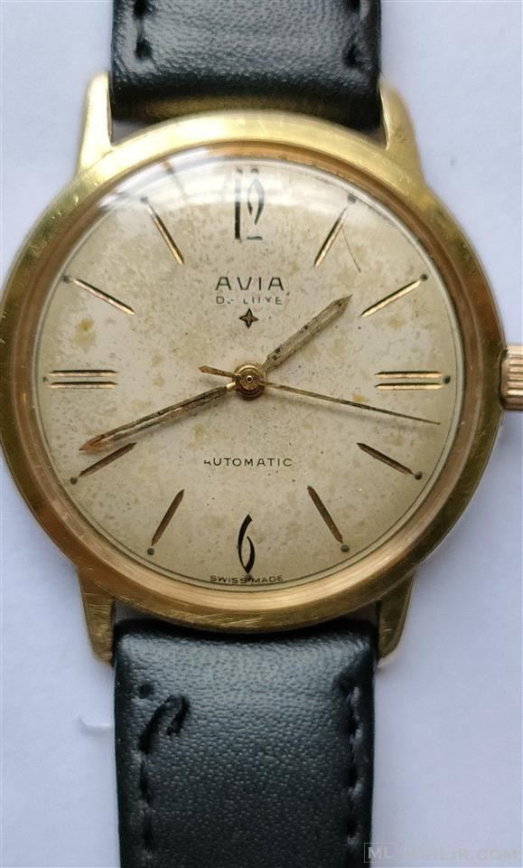 Antiquary Collection Watch Gents AVIA DE LUXE 1950s 21 Rubis