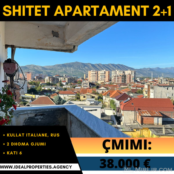 🔥 Shitet Apartament 2+1 te "Kullat Italiane" në Rus, Shkodër!🔥