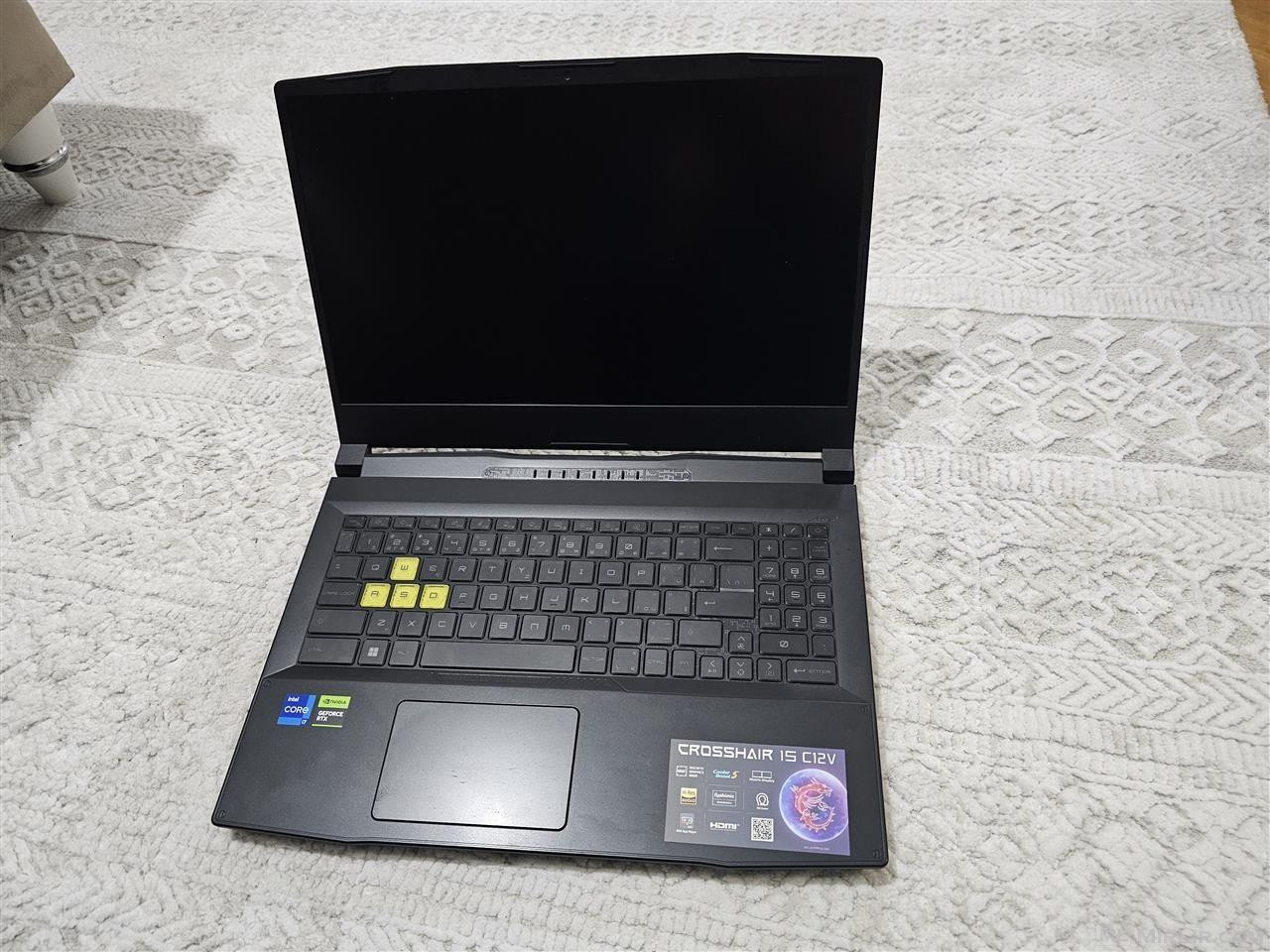 Laptop MSI 15,6inch  i7-12650H 16gb ram 1tb ssd rtx 4070 8gb