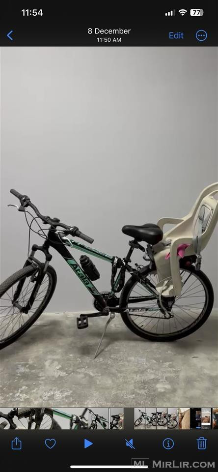 “Okazion”Shitet bicikleta bashk me mbajtese per femije.