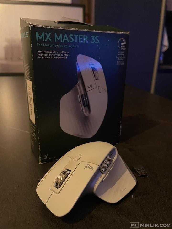 Maus Logitech MX Master 3S, i bardhë