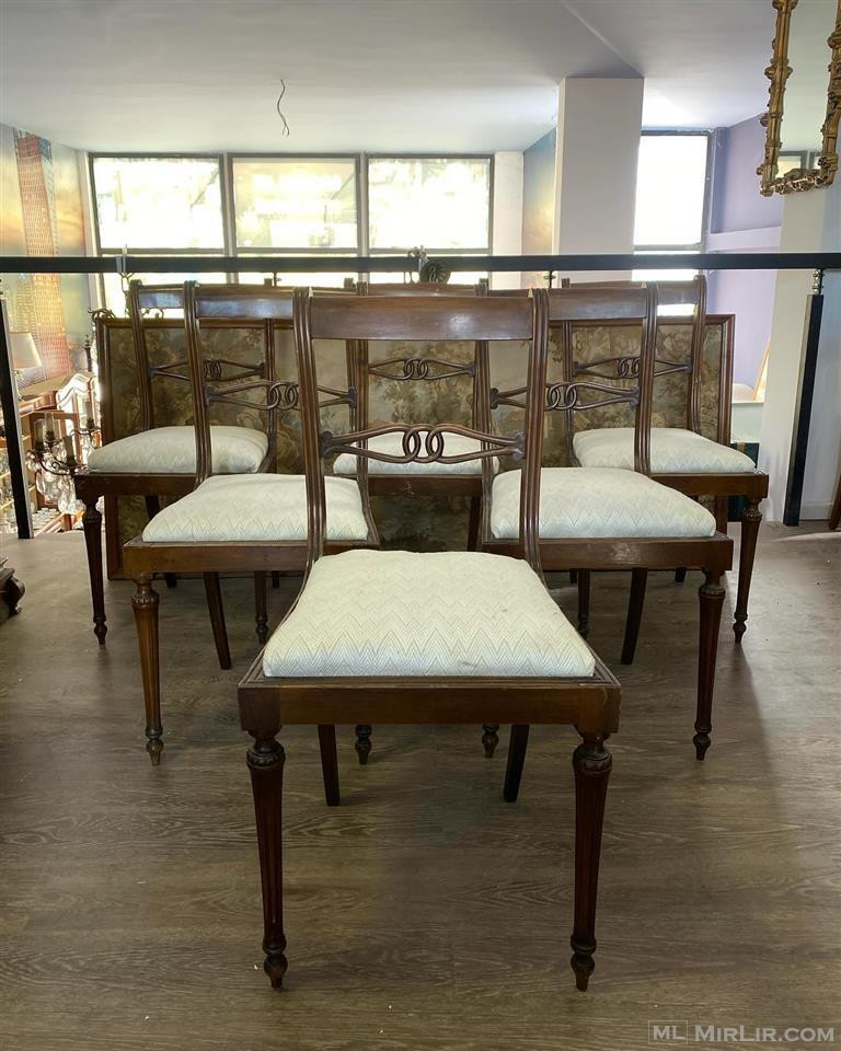 Set karrigesh, druri, antike stil regency, 6 cope