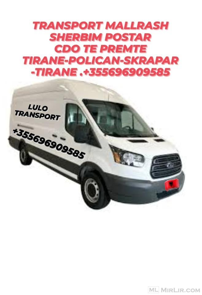 Transport Mallrash Tirane-Skrapar-Tirane+355696909585