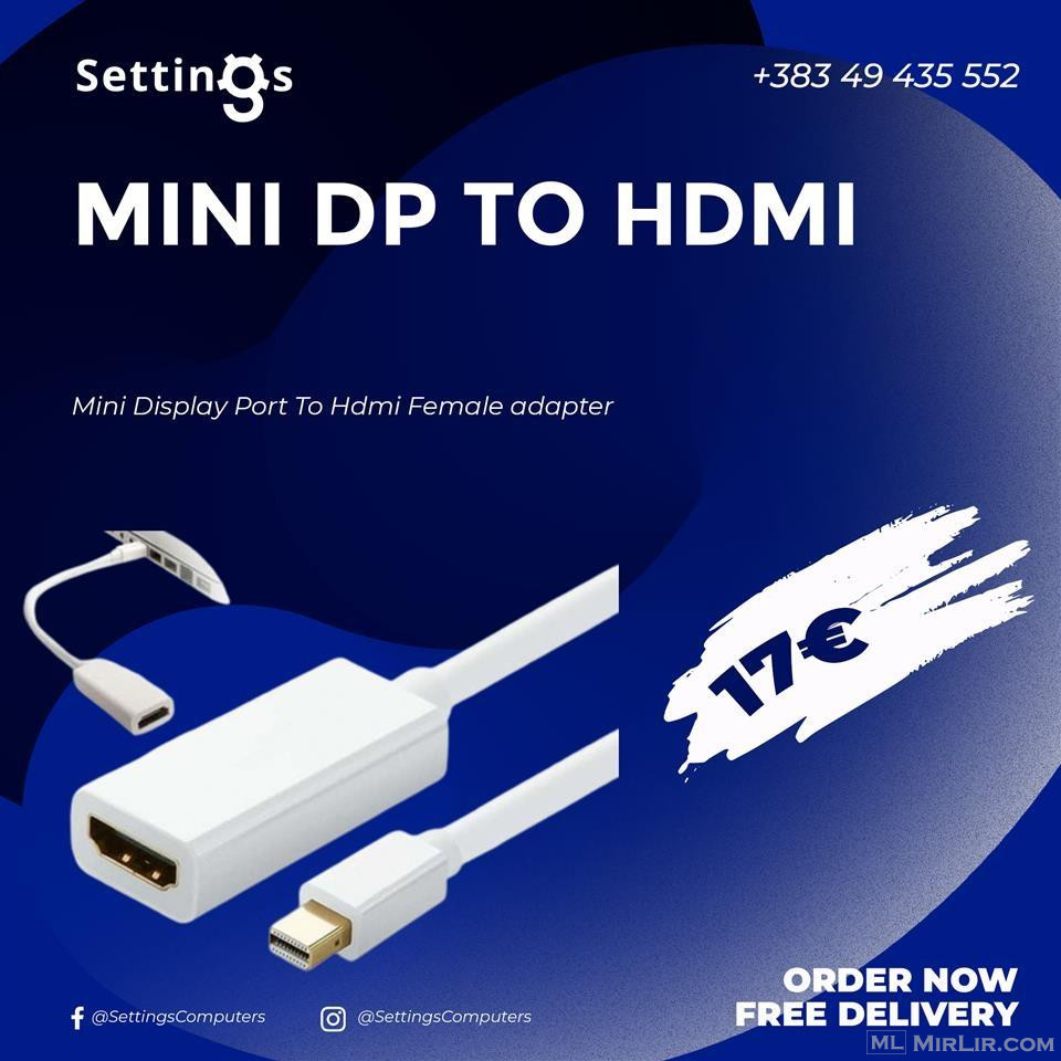 Mini Displayport to hdmi female
