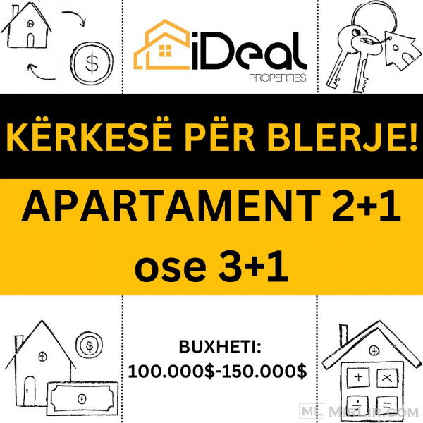 🔥 Kërkesë për Apartament 2+1 ose 3+1 "Sarreq" ose "G'juhadol", Shkodër!🔥