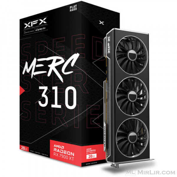 XFX Radeon RX 7900 XT SPEEDSTER MERC310 BLACK Gaming Graphics Card