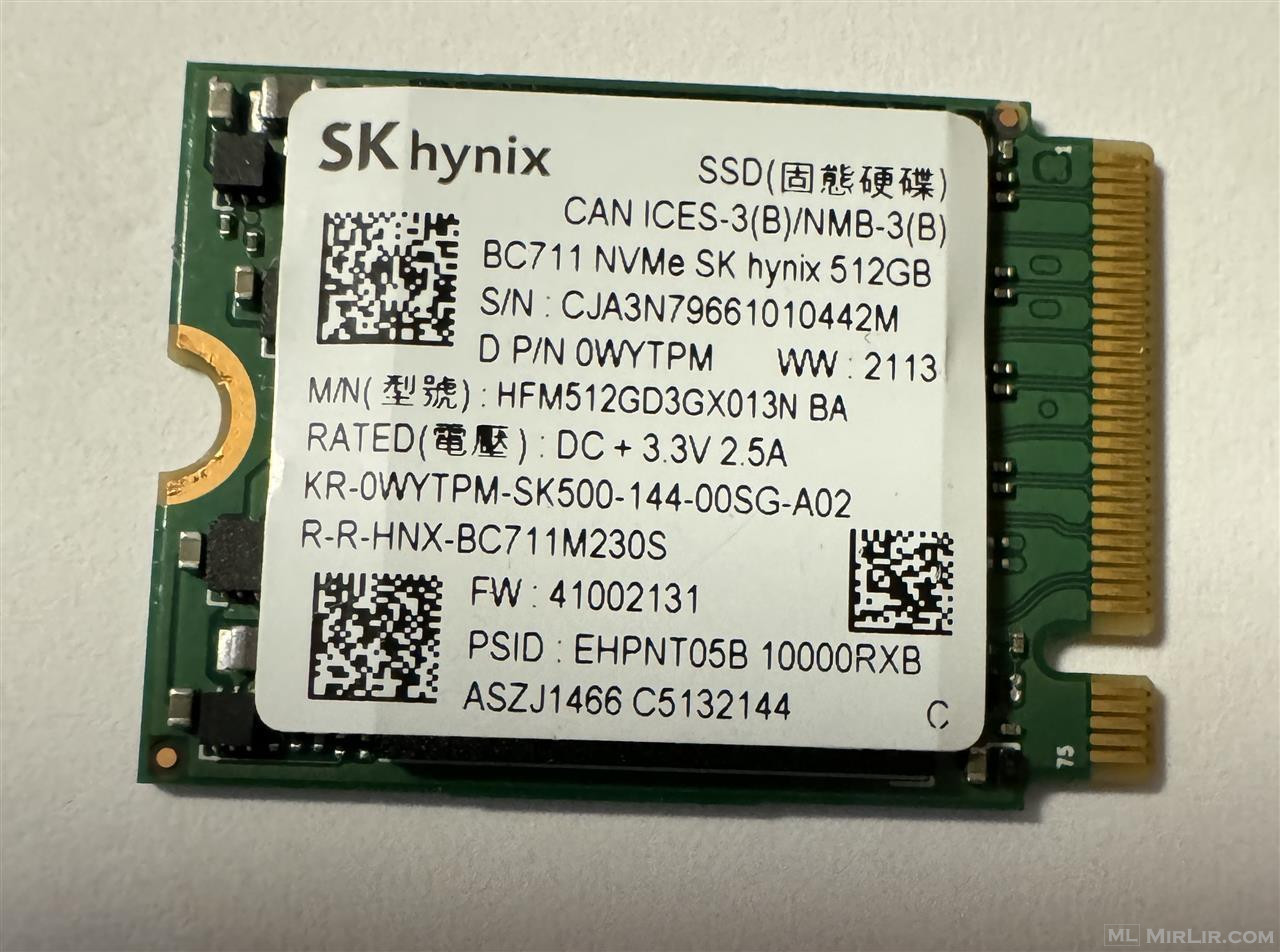SSD NVMe 2230 512 gb 