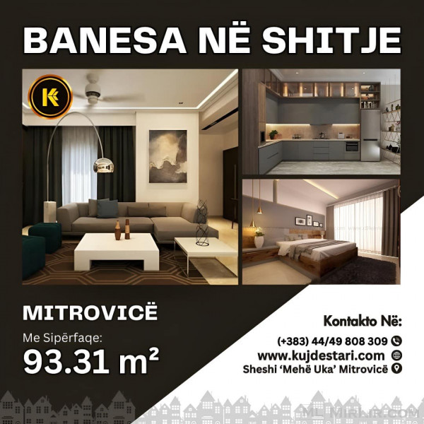 🌆 Shitet Banesa me sipërfaqe totale: 93.31 m² 🌆