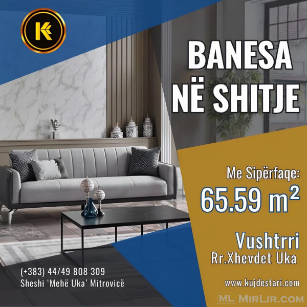 🌆 Shitet Banesa me sipërfaqe totale: 65.59 m² 🌆