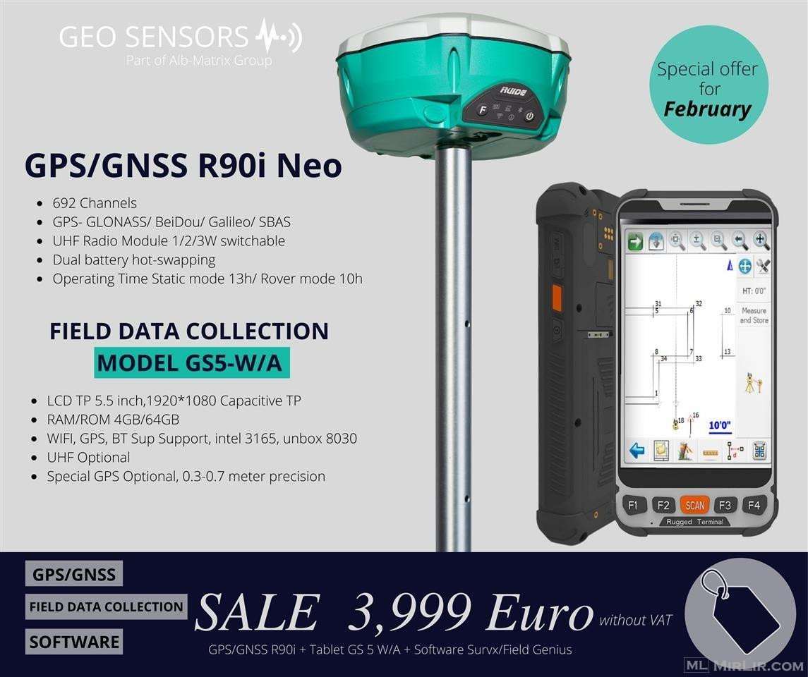 GPS/GNSS Model R90i Neo + Tablet Model GS 5 w/A