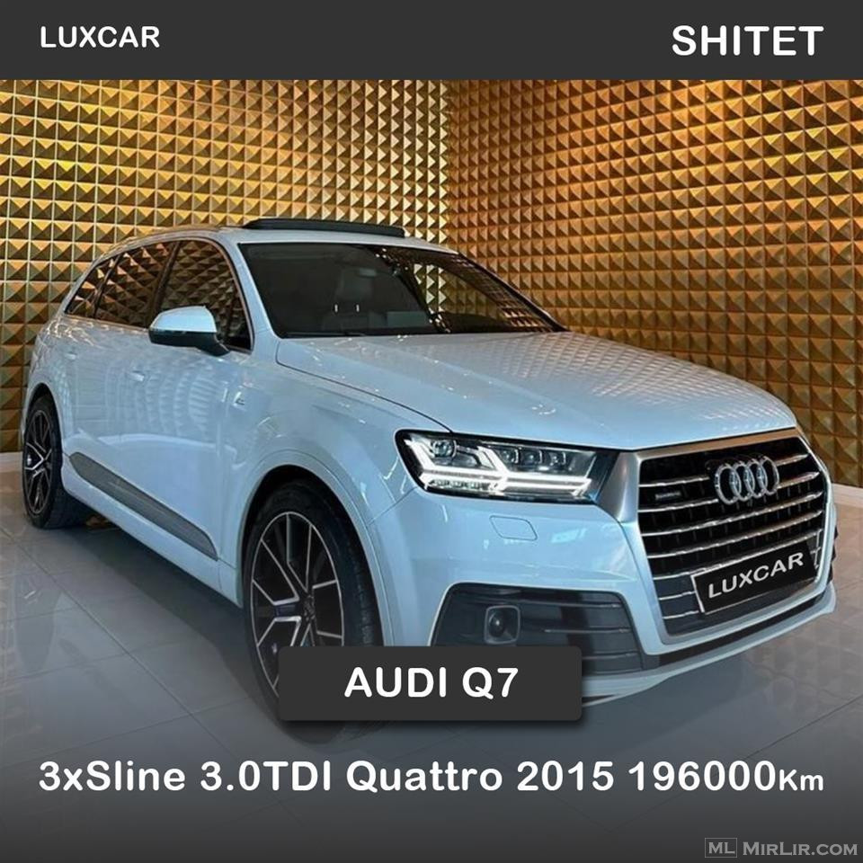 AUDI Q7 3x S-line 2015 3.0 TDI Quattro 