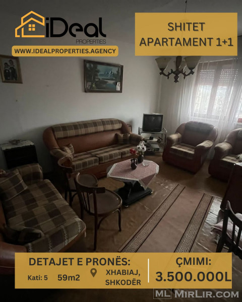 🔥 Shitet Apartament 1+1 në "Xhabiaj", Shkodër! 🔥