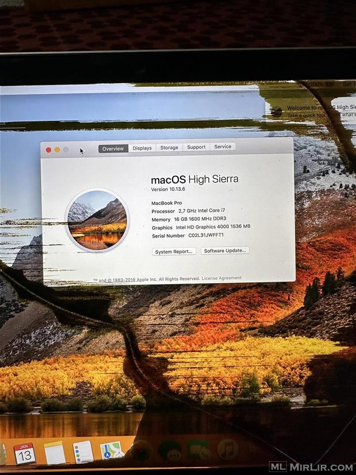 Macbook pro i7 2012 per pjese