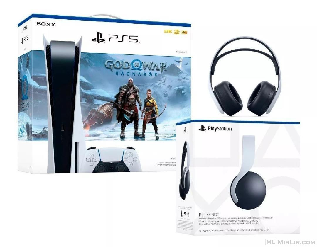Playstation 5 God Of War Ragnarok Bundle + Headphones