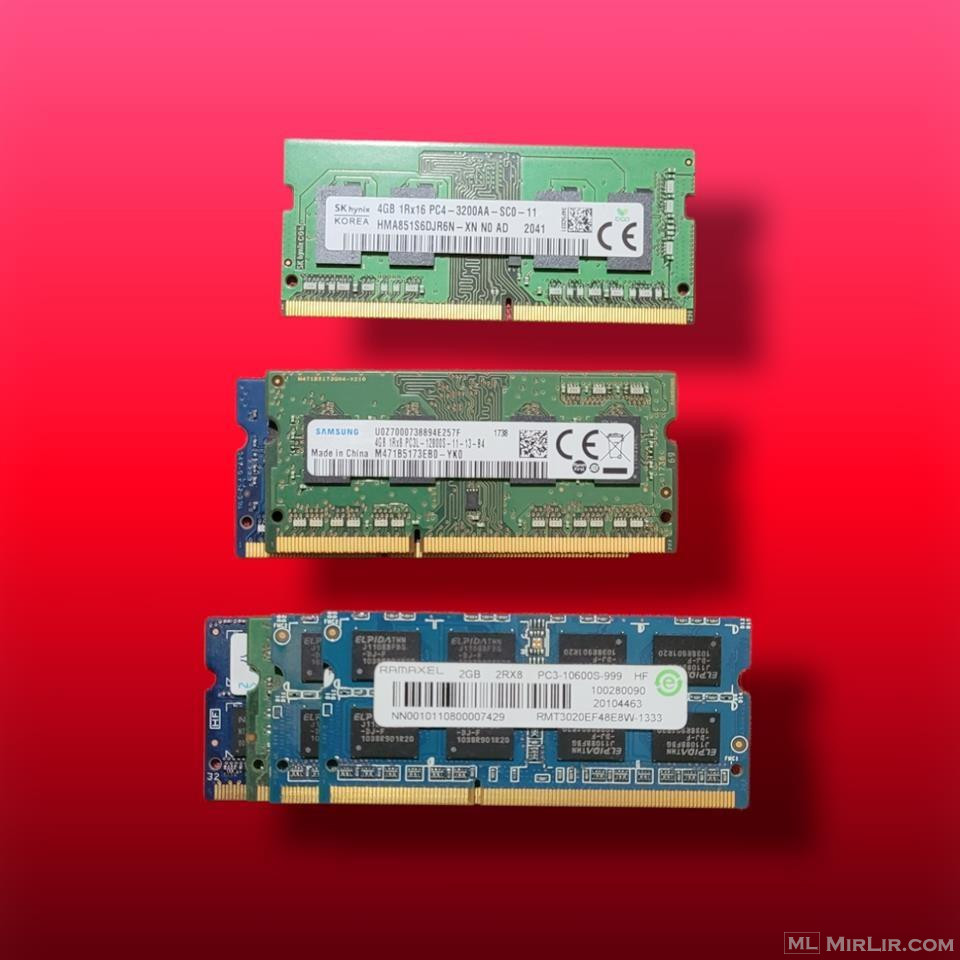 Ram per Laptop DDR3 DDR4