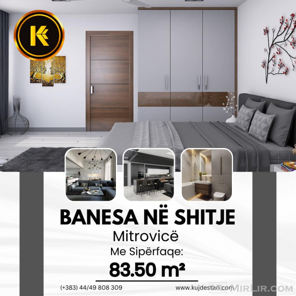 🌆 Shitet Banesa me sipërfaqe totale: 83.50 m² 🌆