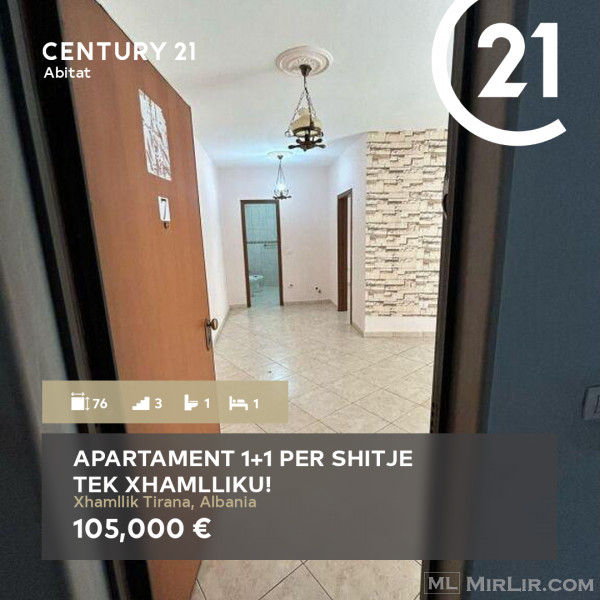 APARTAMENT 1+1 PER SHITJE TEK XHAMLLIKU!