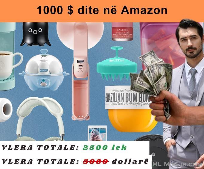 Fito 1000 dollarë ne ditë duke shitur produkte të Amazon