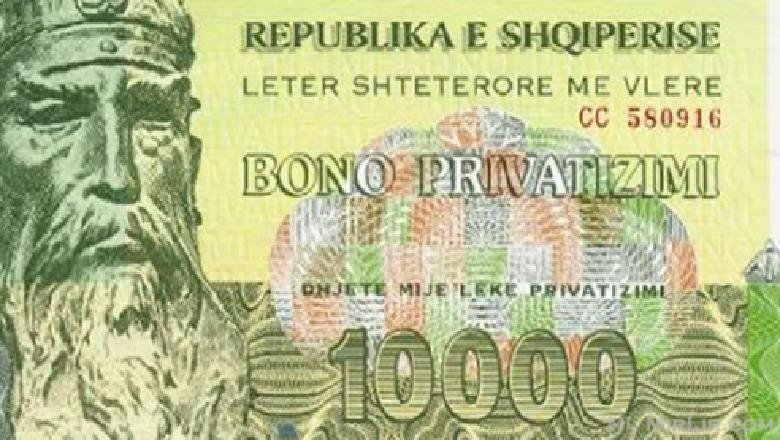 Bono privatizimi Letra me vlere