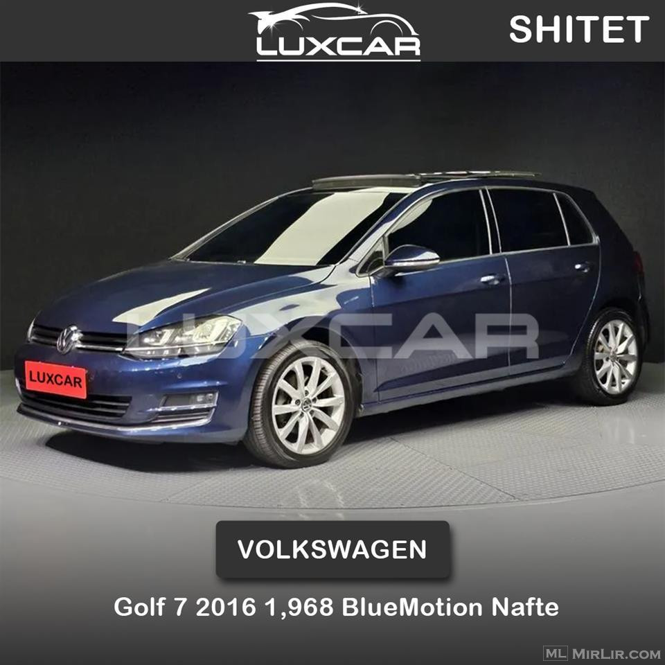  Volkswagen Golf 7 2016 1,968 BlueMotion Nafte
