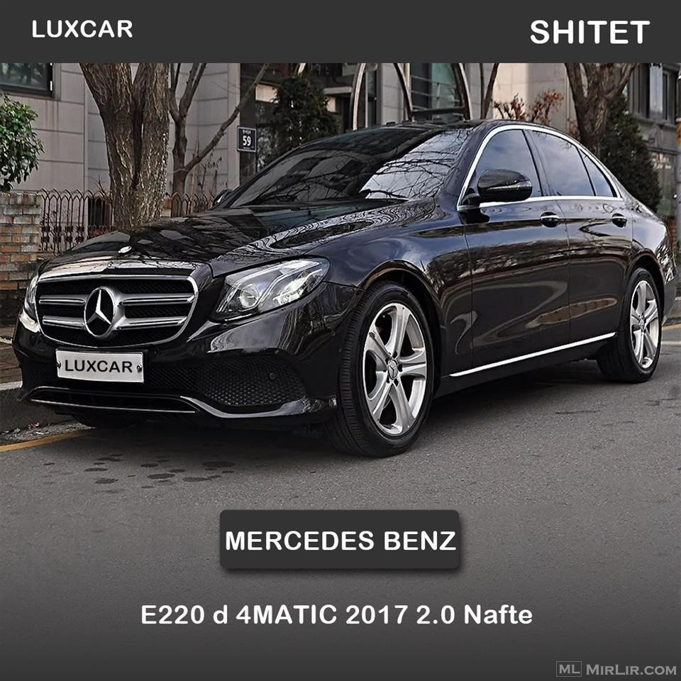 Mercedes Benz E220 d 4MATIC 2017 2.0 Nafte 
