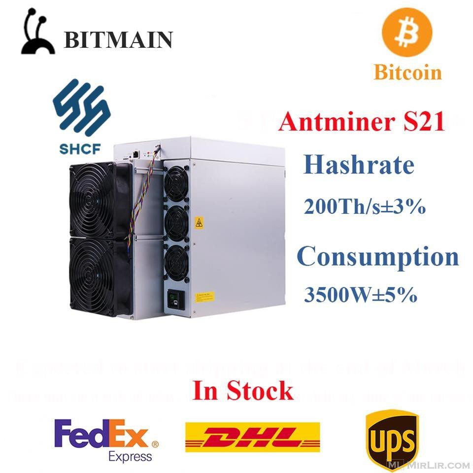 New Bitmain Antminer S21 200T 3500W Asic BTC Mine