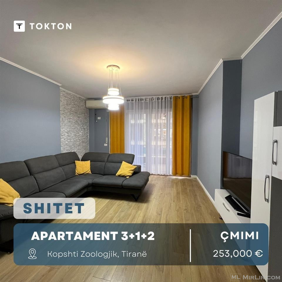 Shitet Apartament 3+1+2 Kopshti Zologjik Tirane