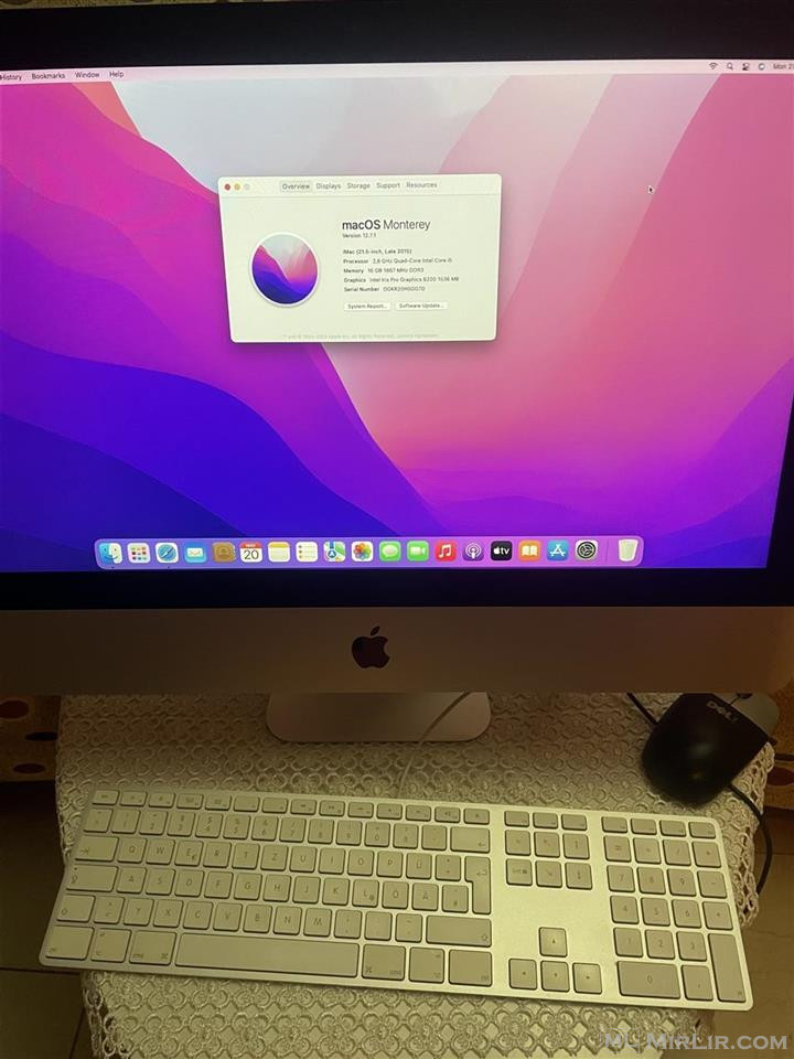 iMac 2015 - 1 Terra - 21.5“ - Ram 16Gb - tastier dhe maus.