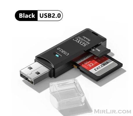 USB Micro SD TF Card Memory Card Reader 2 IN 1 High Speed 
