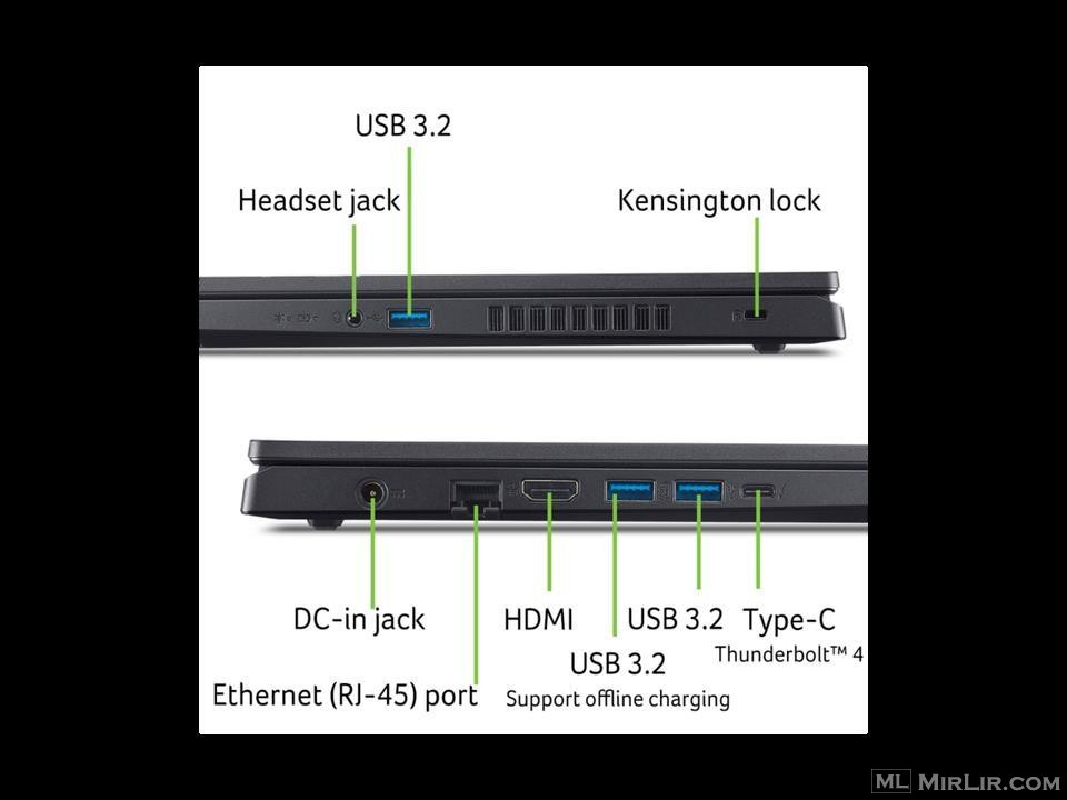 Acer Nitro V Gaming Laptop 15.6\" 144Hz RTX 4050 i7-13620H 16