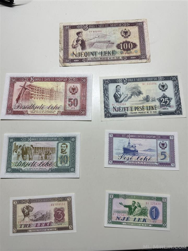 Kartemonedha te vjetra LEK