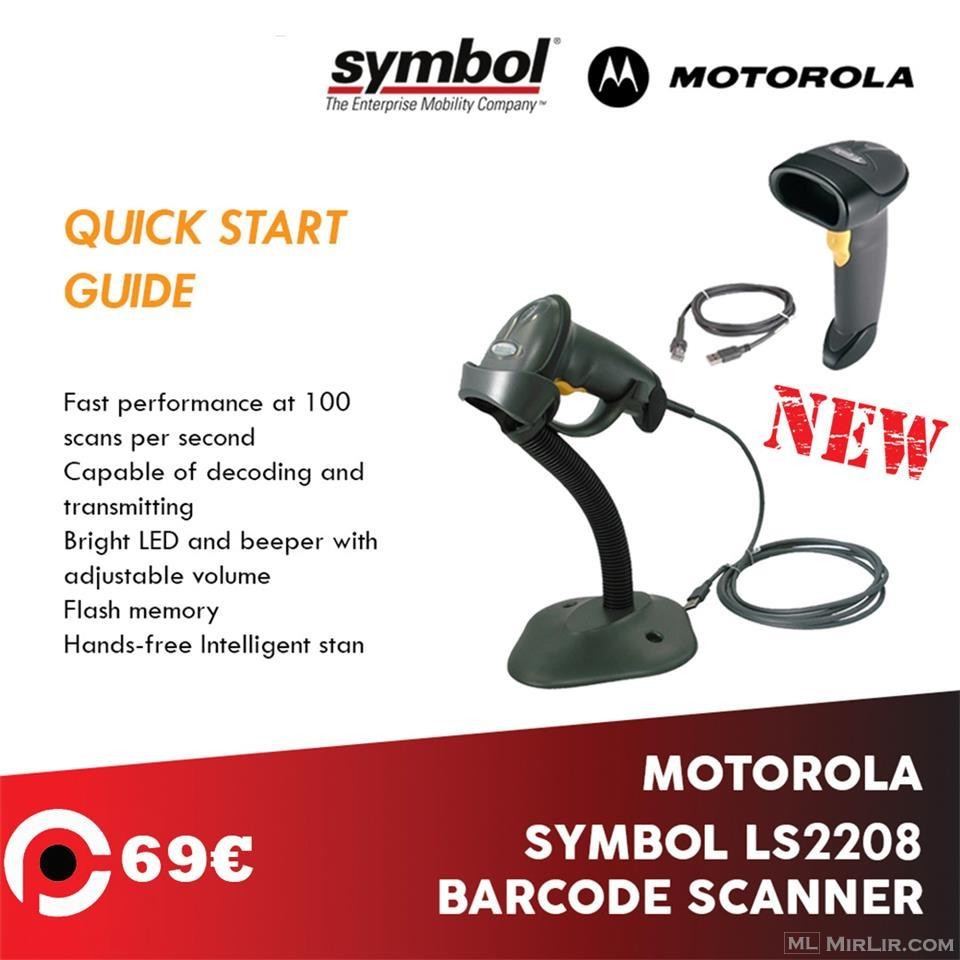 ??Symbol Zebra Motorola LS2208 Barcode Scanner + Stand??