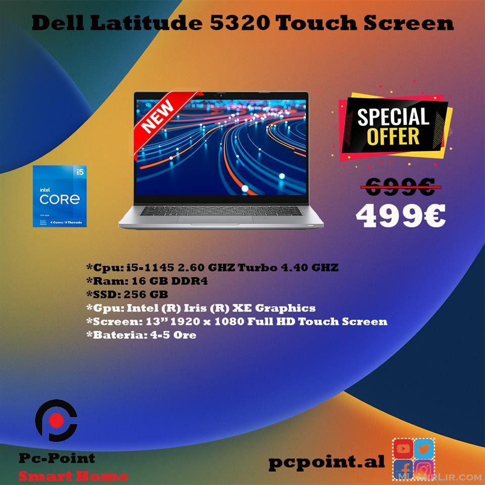 New Dell Latitude 5320 Laptop me Touch IPS /i5-11th /16/256