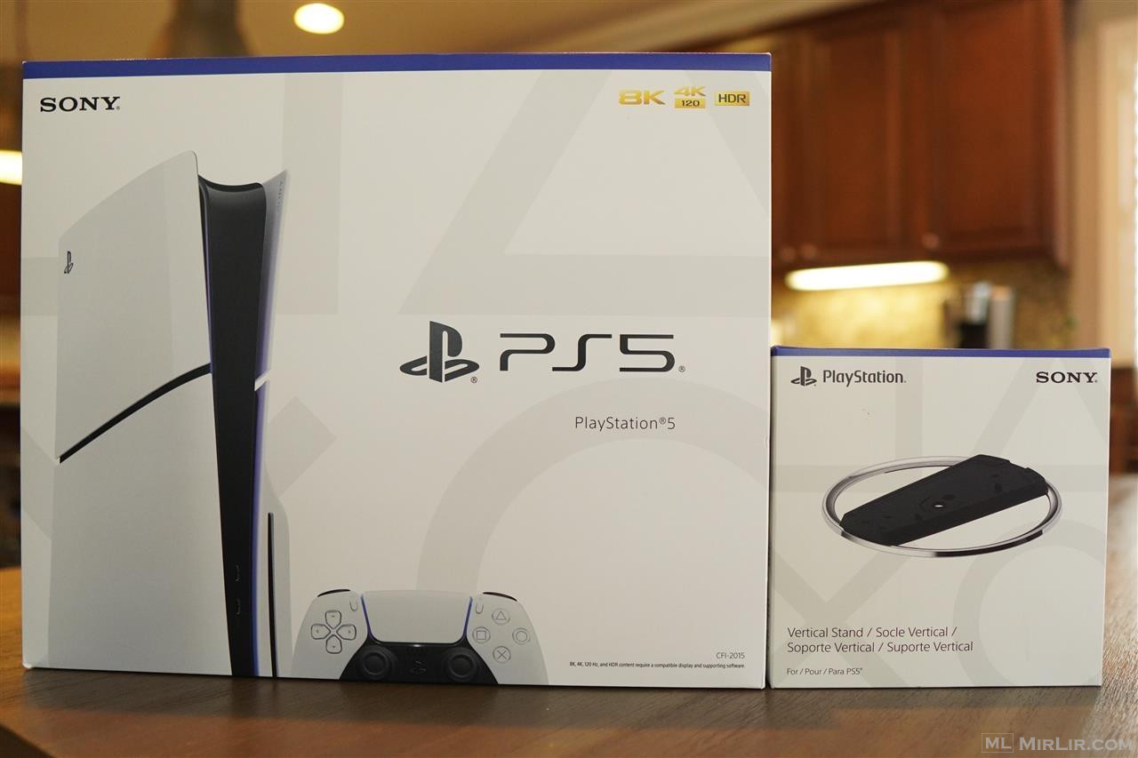 PlayStation 5 Slim 1TB me dy leva ne kuti i rri model europe