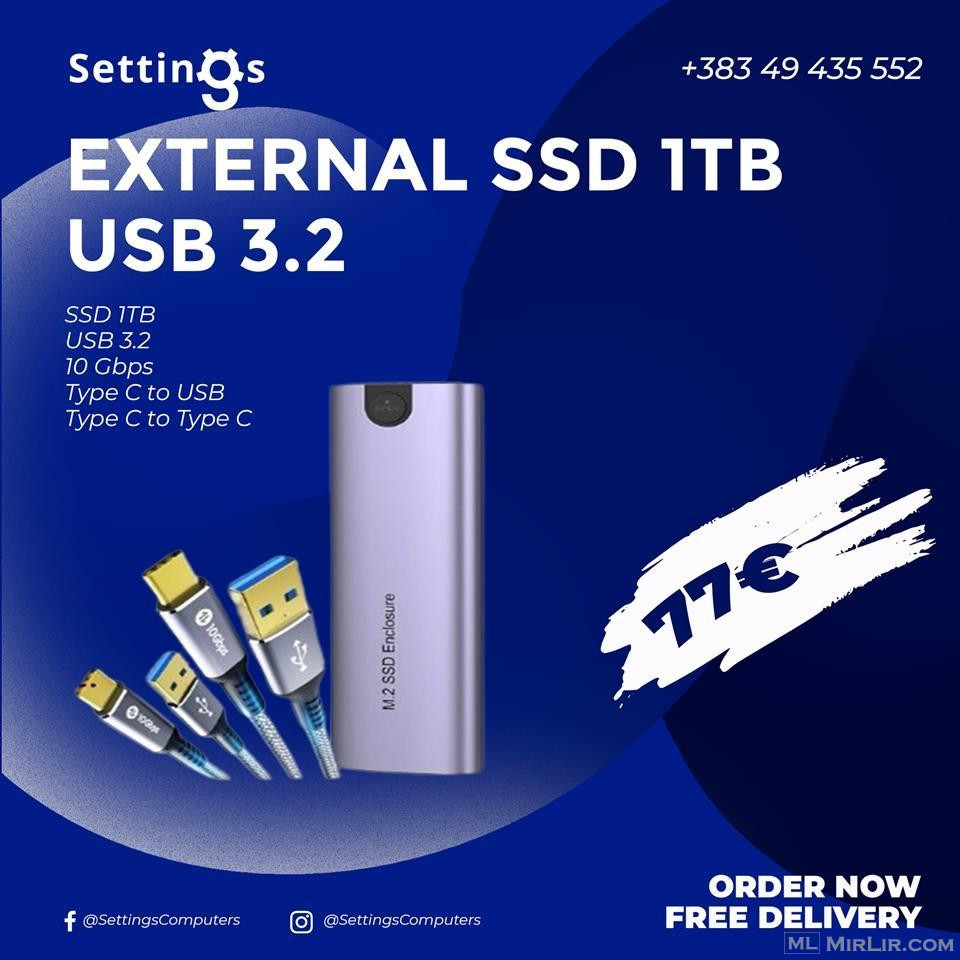 EXTERNAL SSD 1TB USB 3.2