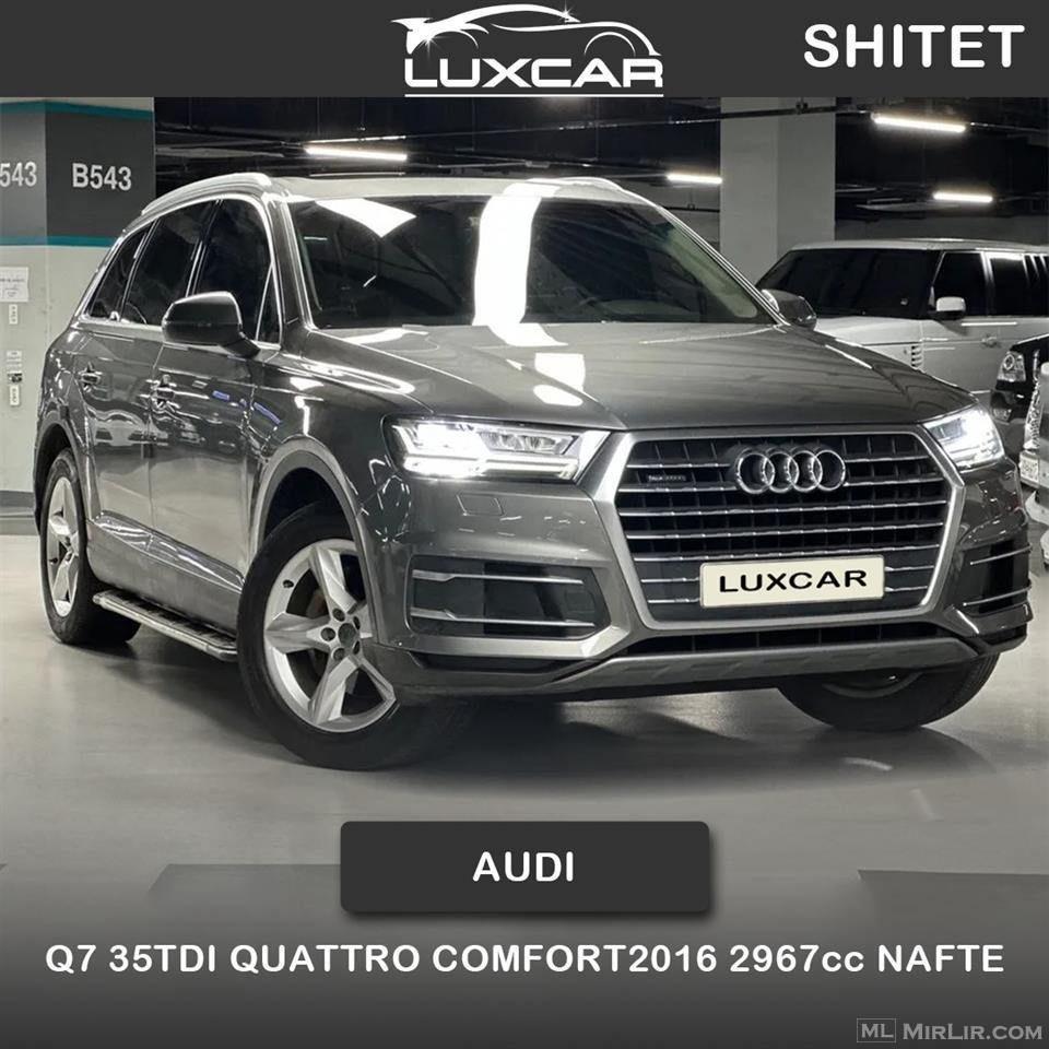 Audi Q7 35TDI Quattro Comfort 2016 2967cc Nafte