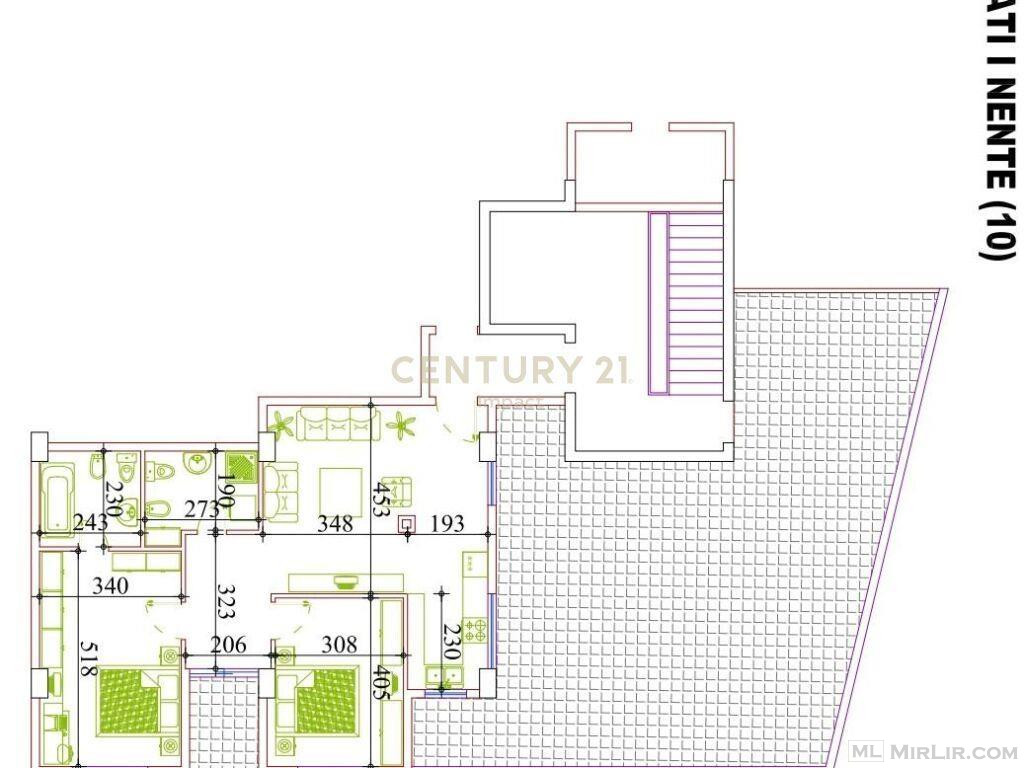 Apartament 2+1+2+verande Për Shitje në Astir - 136.000€