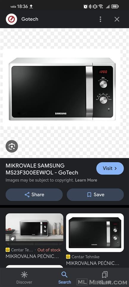 Mikroval Samsung e re npaket