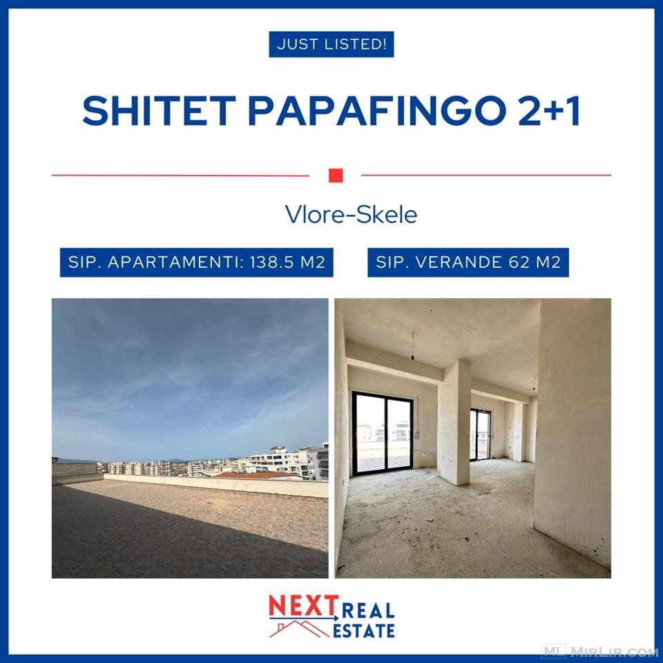 SHITET PAPAFINGO 2+1 NE VLORE-SKELE