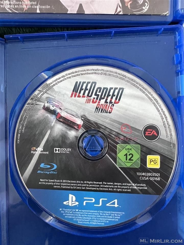 NEED FOR SPEED RIVALS PS4 
