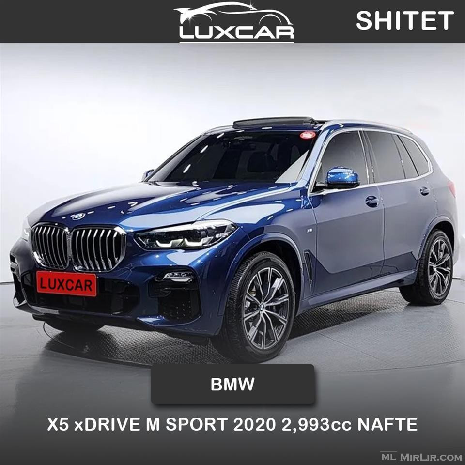 BMW X5 xDRIVE M Sport 2020 2,993cc Nafte