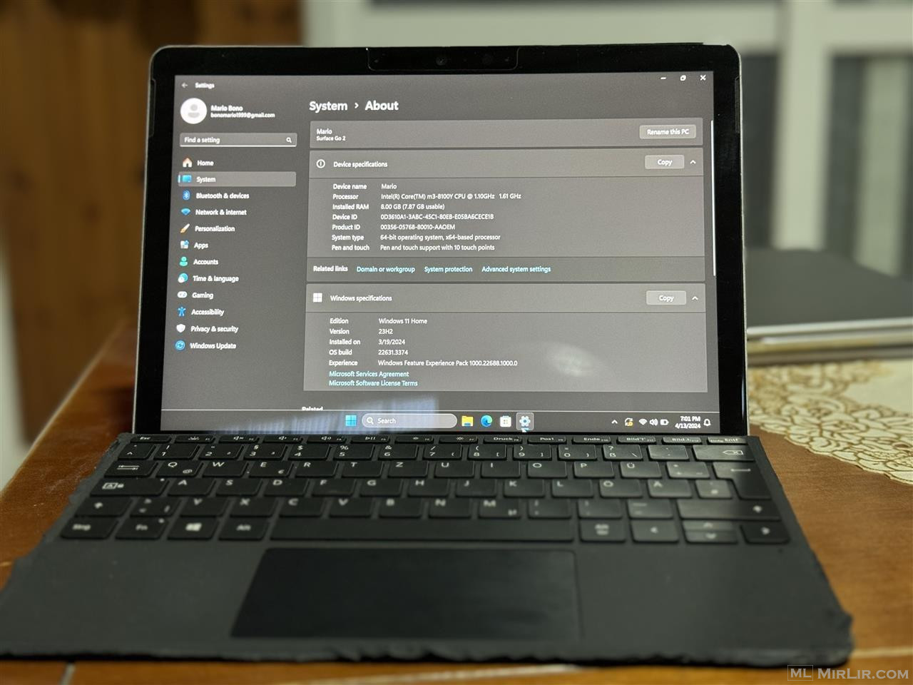 Shitet Microsoft Surface Go 2 2020