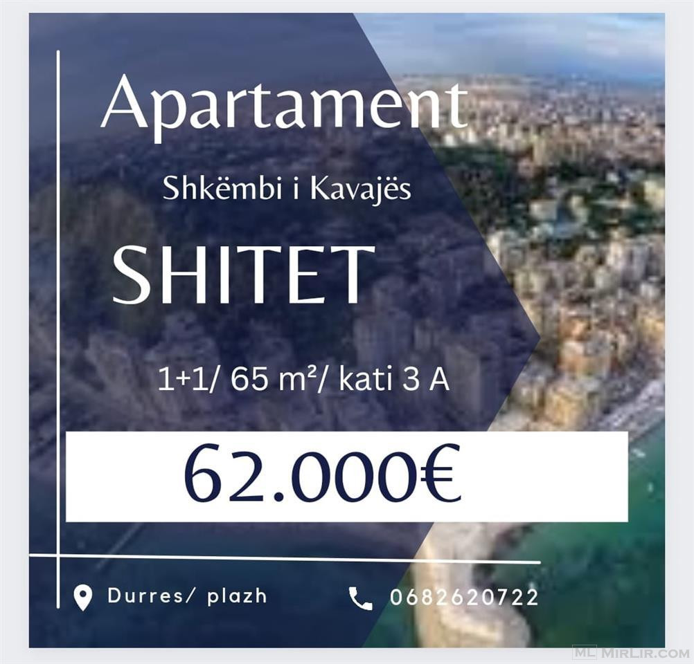 Shitet apartament te Shkembi i Kavajes