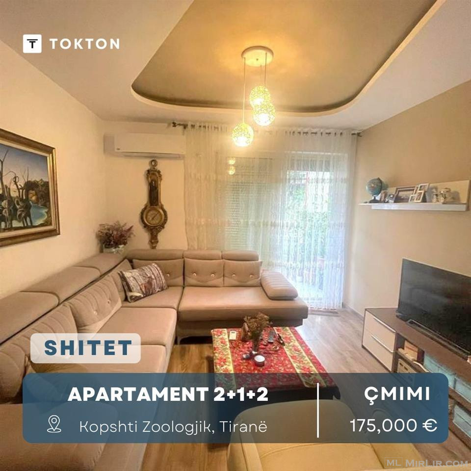 Shitet, Apartament 2+1+2 ?Kopshti Zoologjik, Tiranë